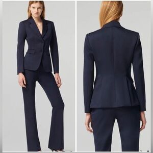 Altuzarra Fernice Virgin wool dark berry blue blue blazer jacket